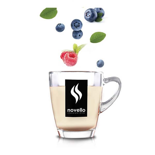 Novello Λευκή Σοκολάτα με Raspberry & Κομμάτια Blueberry