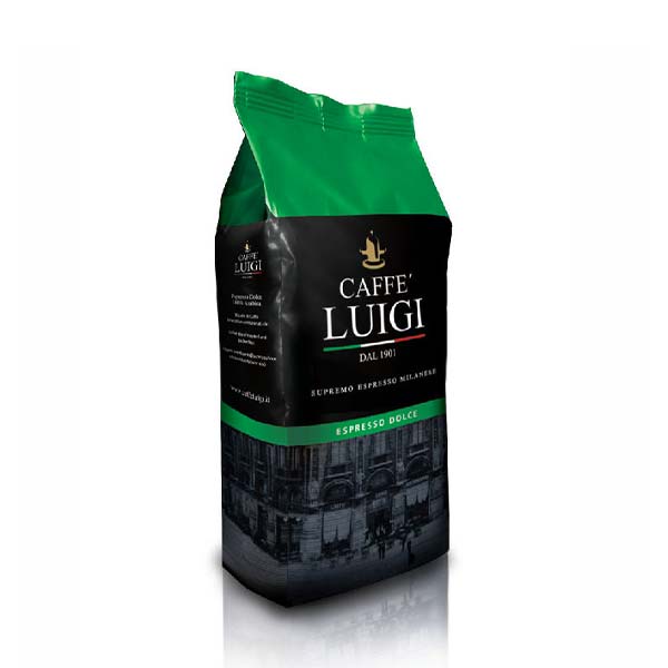 Espresso Dolce Beans 1kg Caffe' Luigi