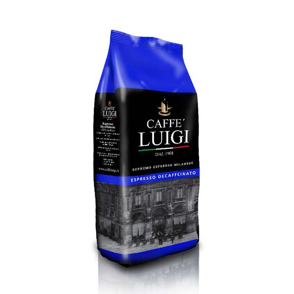 Espresso Decaffeinato Beans 1kg Caffe' Luigi